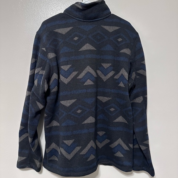 North Face - Men’s 1/4 Zip - Navy and Black - Large - Picture 2 of 4